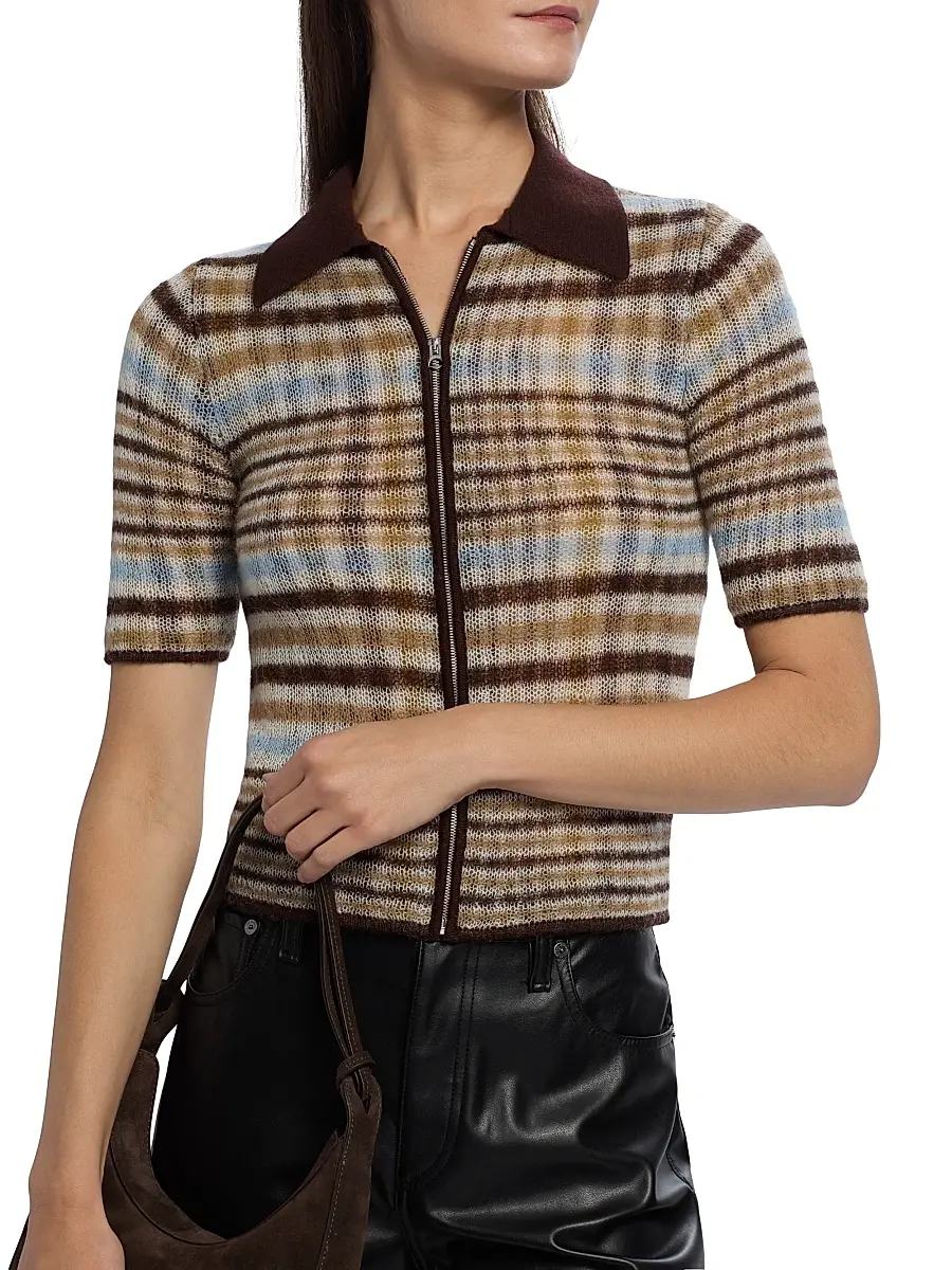 rag & bone Women's Leva Zip Polo Sweater | Thumbnail 6 rag & bone Women's Leva Zip Polo Sweater | Thumbnail 6