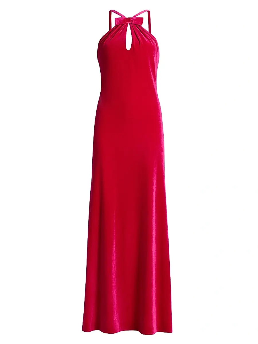 As It May Women's Louise Velvet Halter Gown | Image 1 As It May Women's Louise Velvet Halter Gown | Image 1