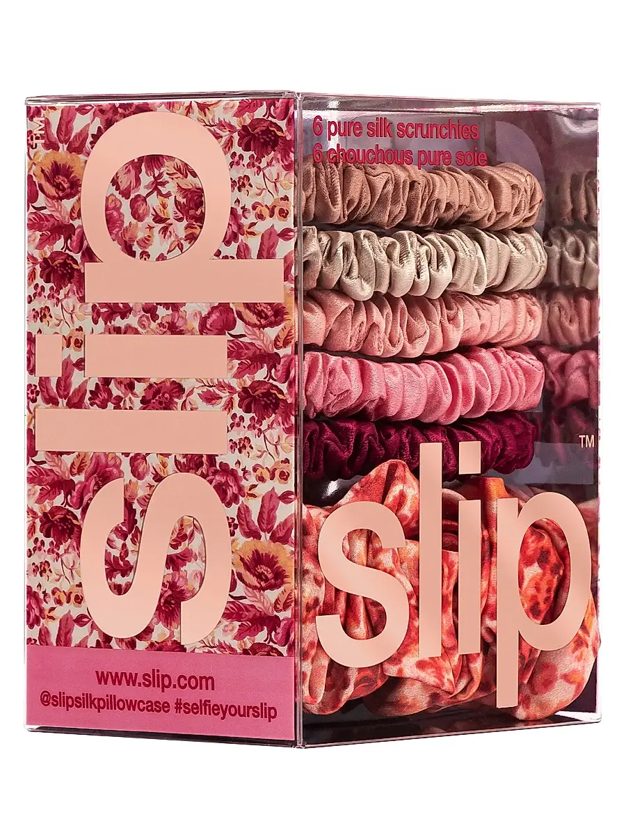 slip Women's Core 5-Piece Pure Silk Scrunchie Set | Thumbnail 3 slip Women's Core 5-Piece Pure Silk Scrunchie Set | Thumbnail 3