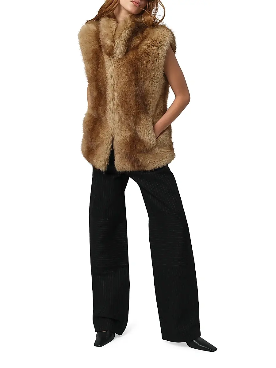 Apparis Women's Laila Faux Fur Vest | Thumbnail 2 Apparis Women's Laila Faux Fur Vest | Thumbnail 2