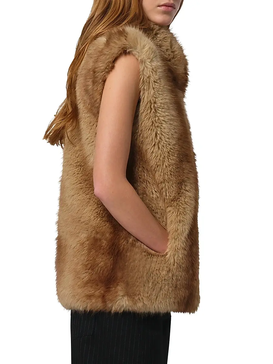 Apparis Women's Laila Faux Fur Vest | Thumbnail 4 Apparis Women's Laila Faux Fur Vest | Thumbnail 4