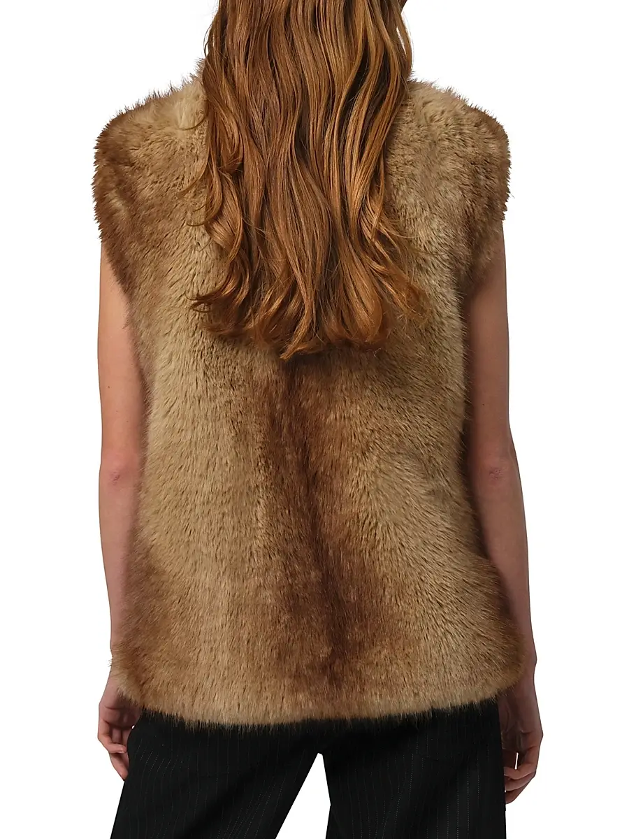 Apparis Women's Laila Faux Fur Vest | Thumbnail 5 Apparis Women's Laila Faux Fur Vest | Thumbnail 5