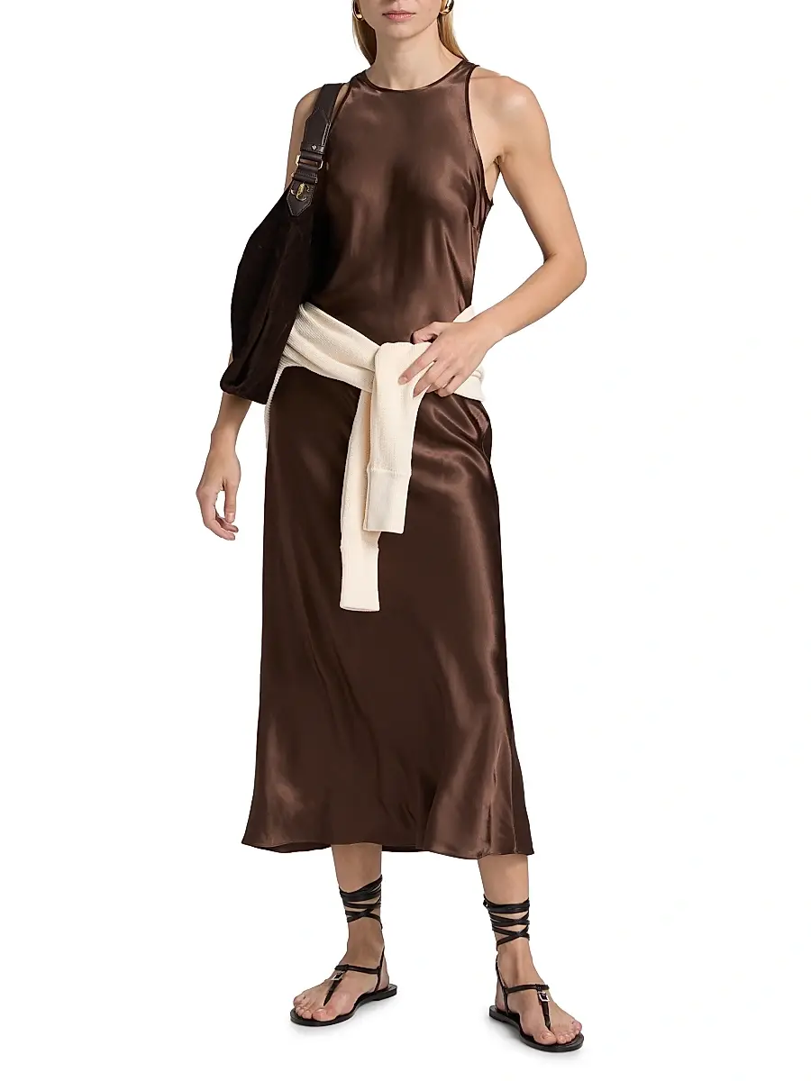 RAILS Women's Solene Satin Sleeveless Midi-Dress | Thumbnail 2 RAILS Women's Solene Satin Sleeveless Midi-Dress | Thumbnail 2