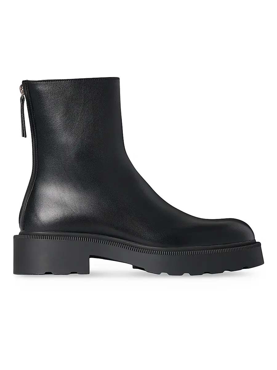 The Row Women's Nobilis 20MM Leather Ankle Boots - Lacquer Brown | Thumbnail 6 The Row Women's Nobilis 20MM Leather Ankle Boots - Lacquer Brown | Thumbnail 6