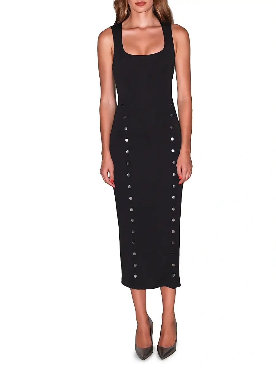 Fleur du Mal Women's Undo Me Jersey Midi-Dress | Thumbnail 2 Fleur du Mal Women's Undo Me Jersey Midi-Dress | Thumbnail 2