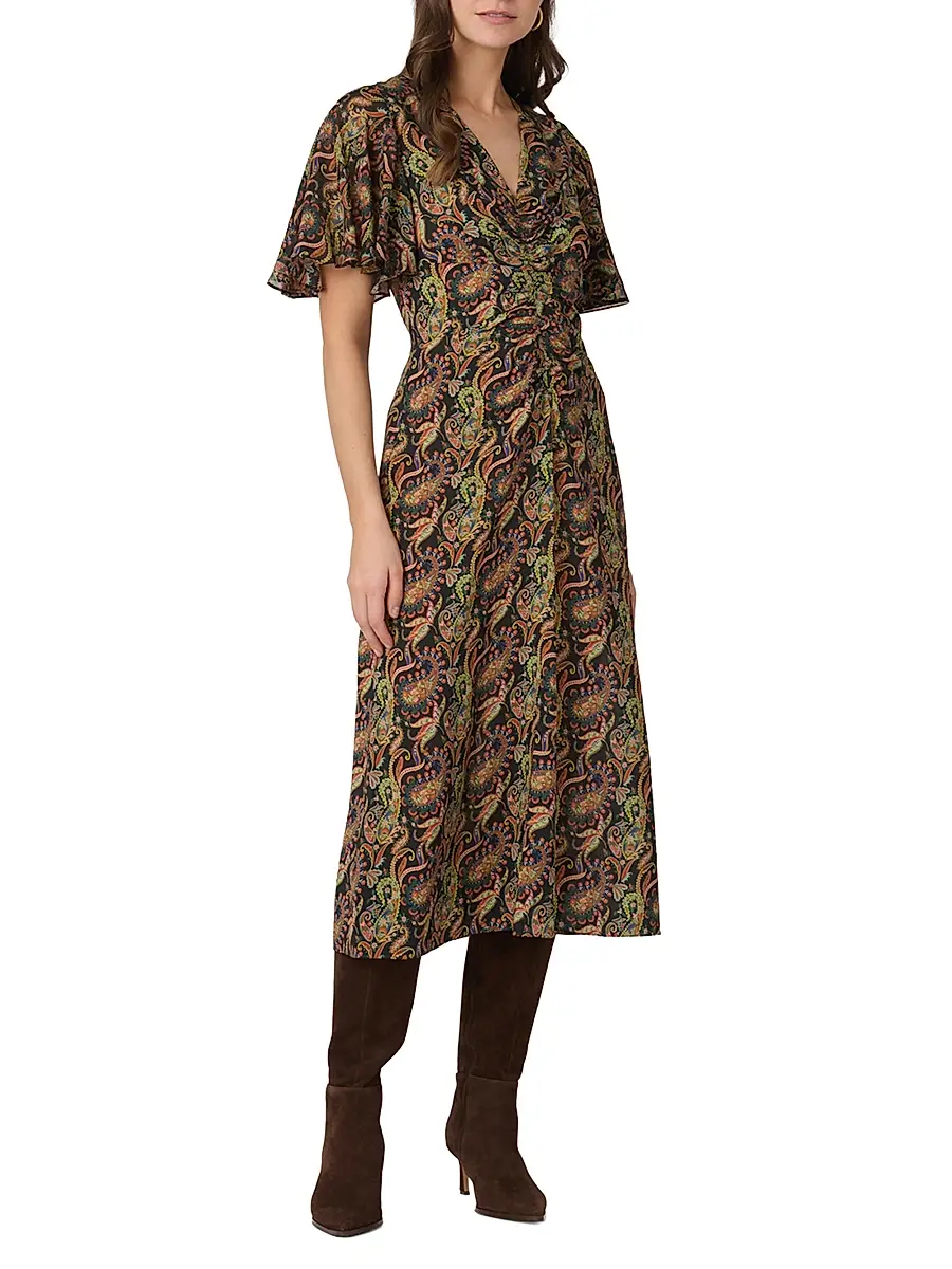 Shoshanna Women's Drew Paisley Cocktail Dress | Thumbnail 2 Shoshanna Women's Drew Paisley Cocktail Dress | Thumbnail 2