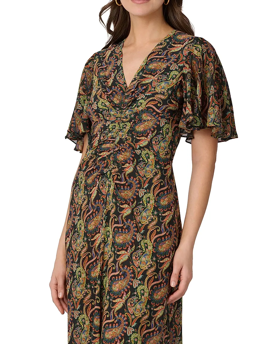 Shoshanna Women's Drew Paisley Cocktail Dress | Thumbnail 4 Shoshanna Women's Drew Paisley Cocktail Dress | Thumbnail 4