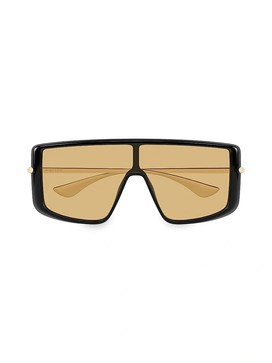 Alexander McQueen Women's T-Bar Visor 99MM Rectangular Sunglasses | Thumbnail 3 Alexander McQueen Women's T-Bar Visor 99MM Rectangular Sunglasses | Thumbnail 3