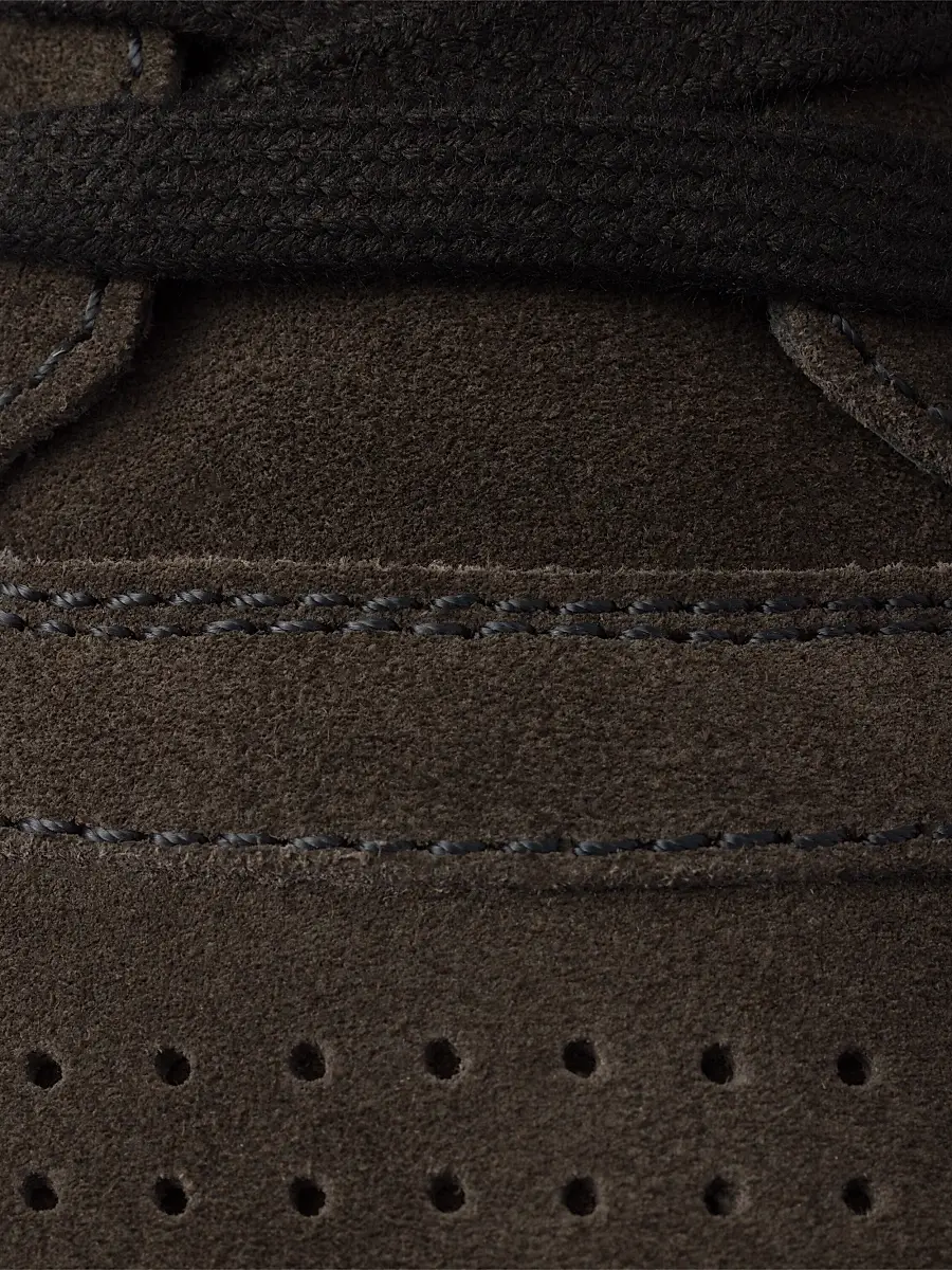 Prada Men's Downtown Suede Sneakers - Dark Brown | Thumbnail 4 Prada Men's Downtown Suede Sneakers - Dark Brown | Thumbnail 4