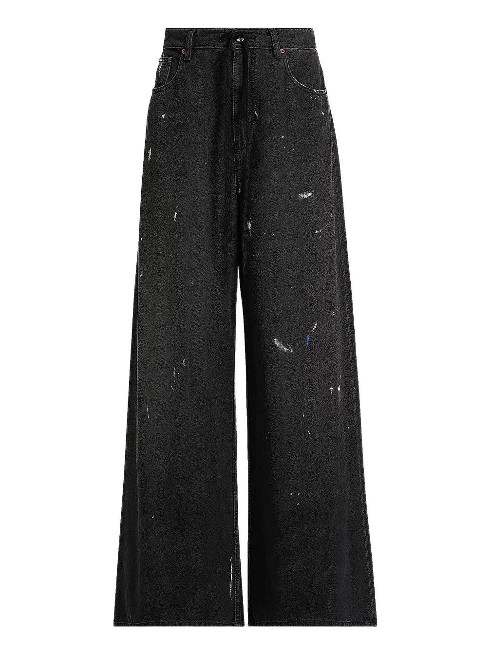 MM6 MAISON MARGIELA Women's Paint Splatter Wide Leg Jeans