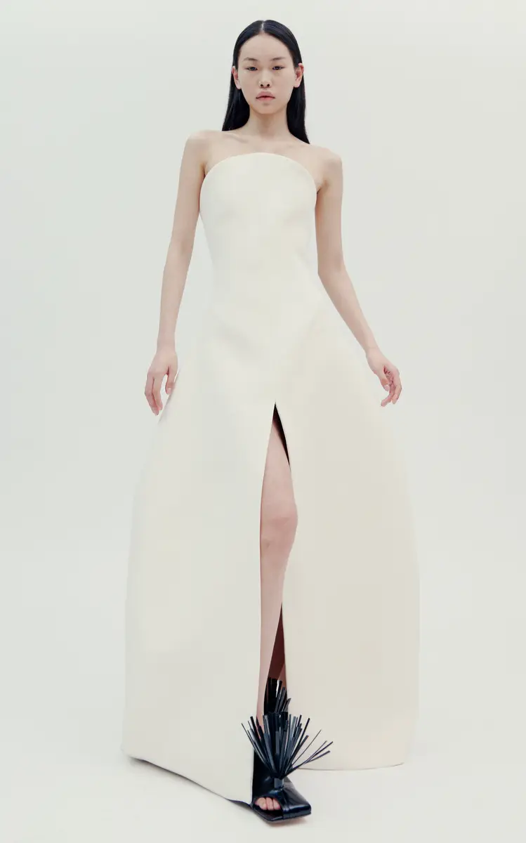 A.W.A.K.E. MODE Bonded Crepe Maxi Dress | Thumbnail 3