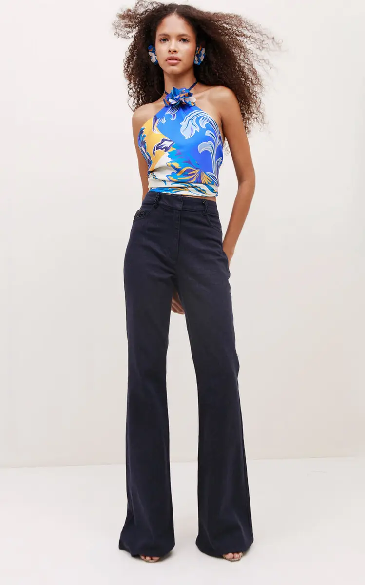 Francesca Miranda Exclusive Nerea Flared Cotton Pants | Thumbnail 2 Francesca Miranda Exclusive Nerea Flared Cotton Pants | Thumbnail 2