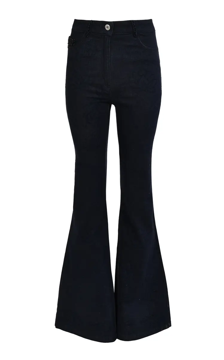 Francesca Miranda Exclusive Nerea Flared Cotton Pants