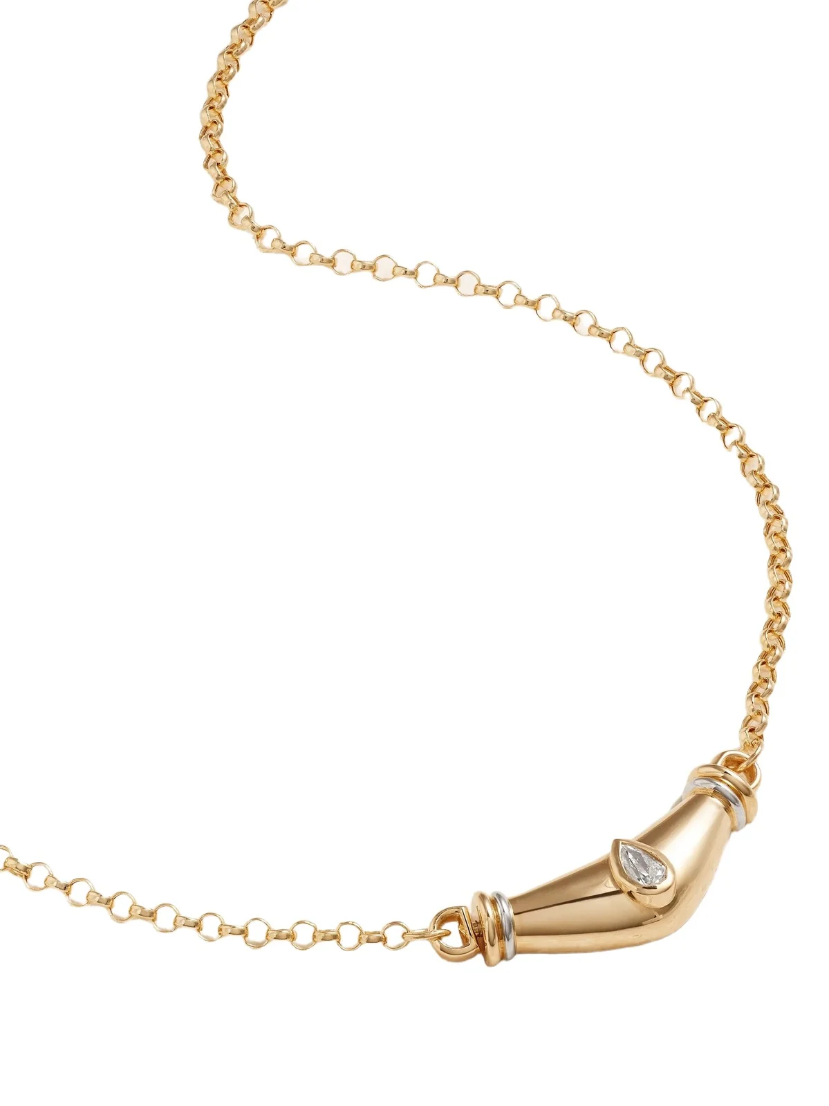 Karma 18-karat Yellow And White Gold Diamond Necklace Karma 18-karat Yellow And White Gold Diamond Necklace