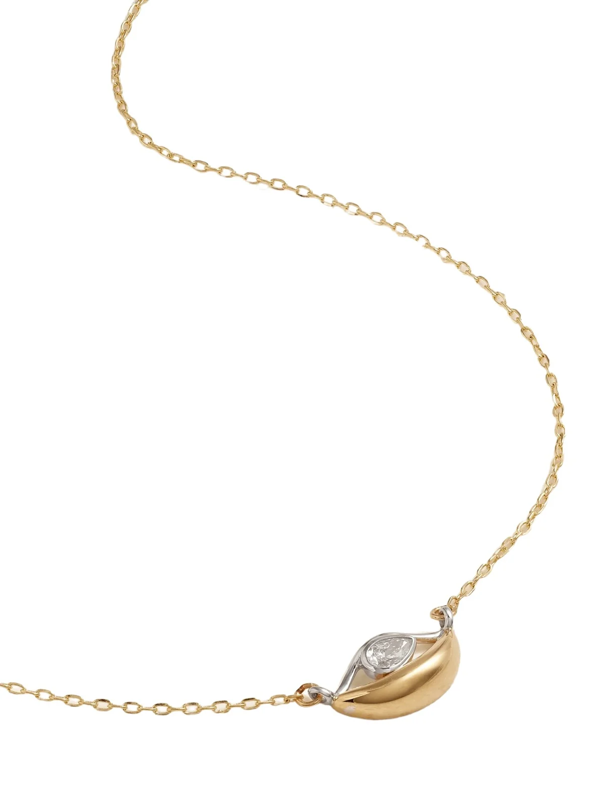 Salvatore 18-karat Yellow And White Gold Diamond Necklace Salvatore 18-karat Yellow And White Gold Diamond Necklace