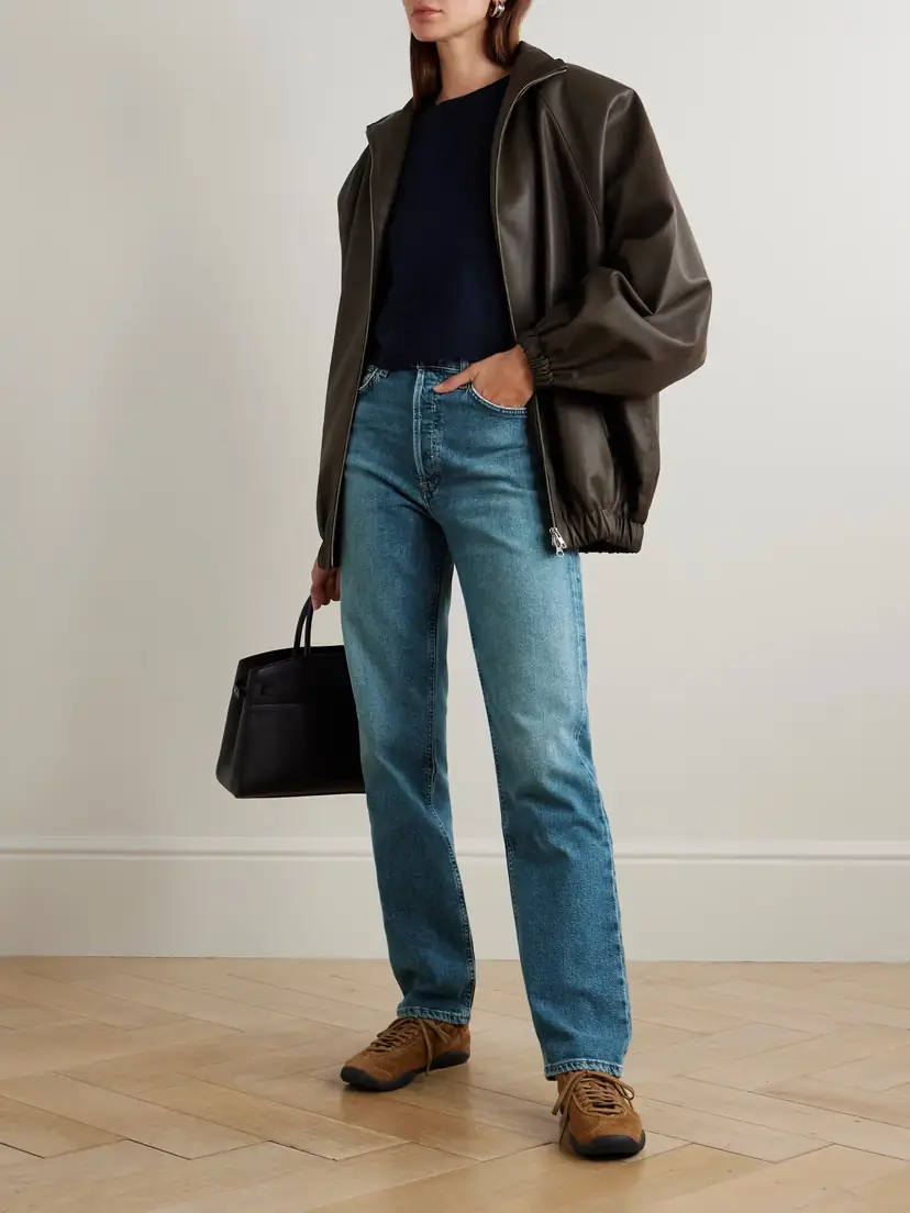 AGOLDE '90s Pinch Waist Long High-rise Straight-leg Jeans | Thumbnail 2