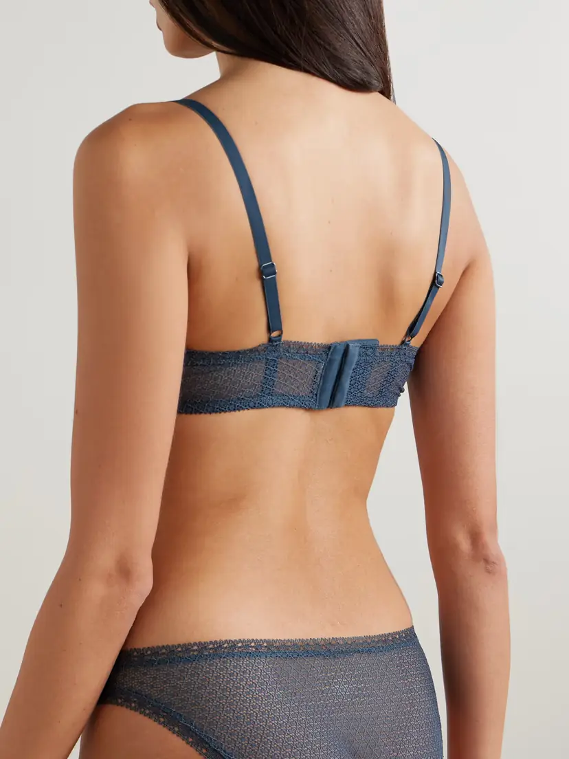 Eres Transparence Evidence Leavers Lace Balconette Bra | Thumbnail 3 Eres Transparence Evidence Leavers Lace Balconette Bra | Thumbnail 3