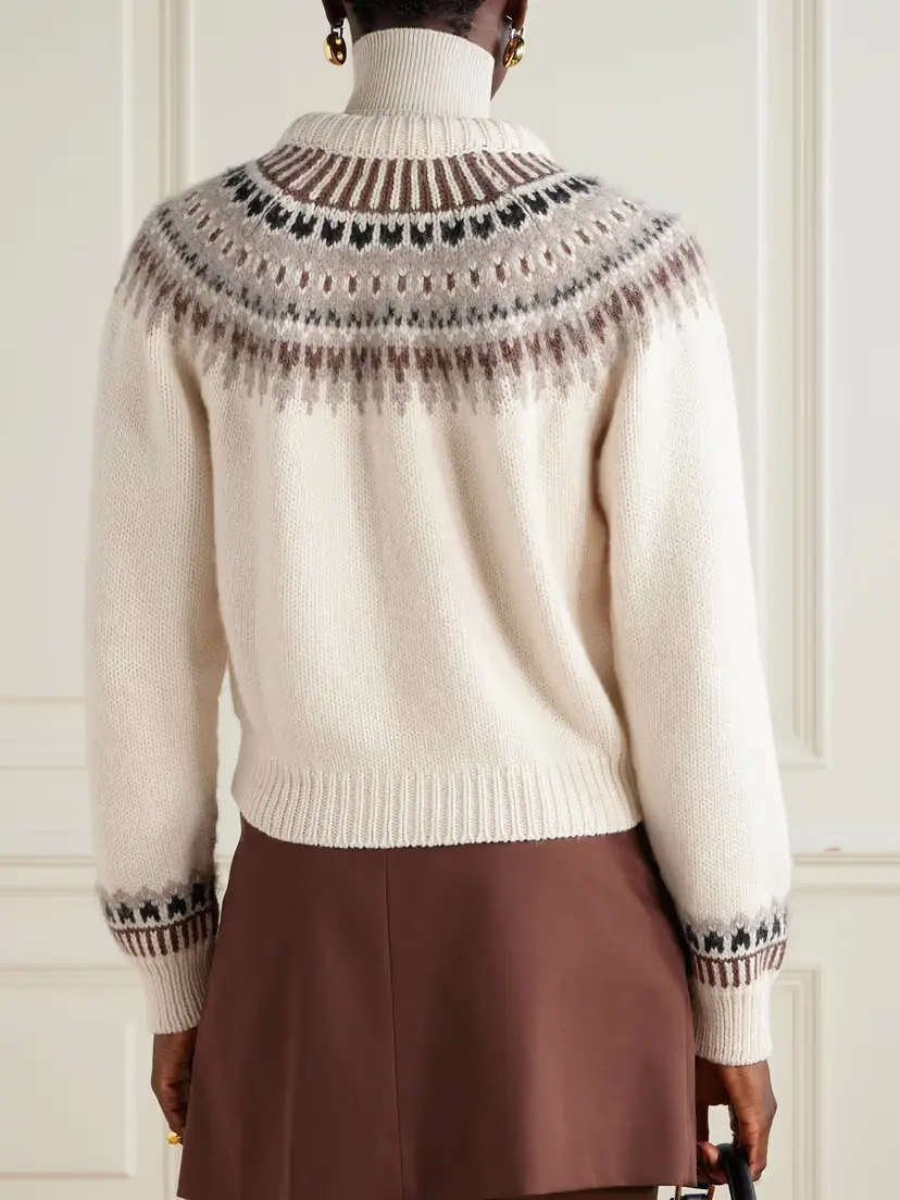 DÔEN Clarke Fair Isle Wool-blend Cardigan | Thumbnail 4
