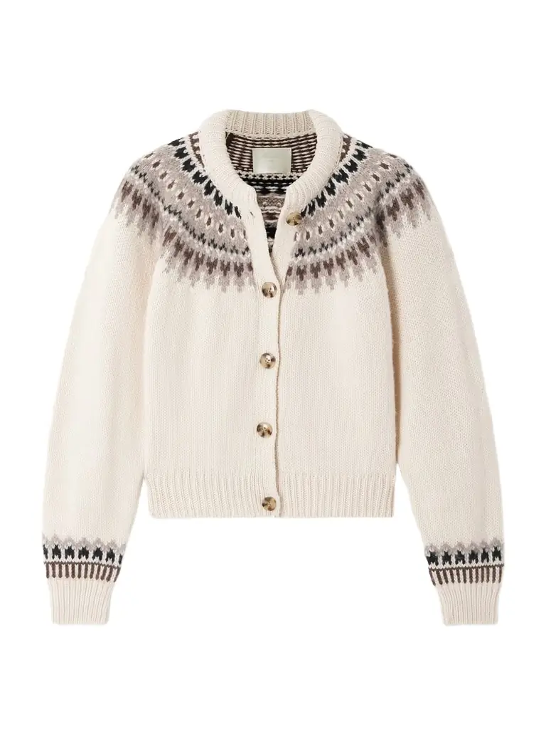 Clarke Fair Isle Wool-blend Cardigan