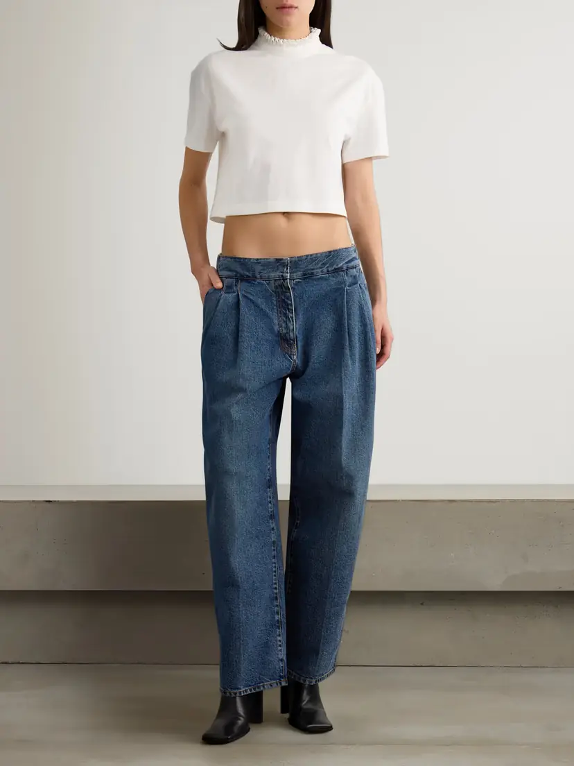 Alaïa Pleated Straight-leg Jeans | Thumbnail 2 Alaïa Pleated Straight-leg Jeans | Thumbnail 2