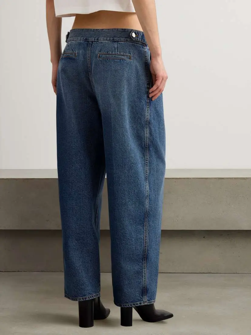 Alaïa Pleated Straight-leg Jeans | Thumbnail 3 Alaïa Pleated Straight-leg Jeans | Thumbnail 3