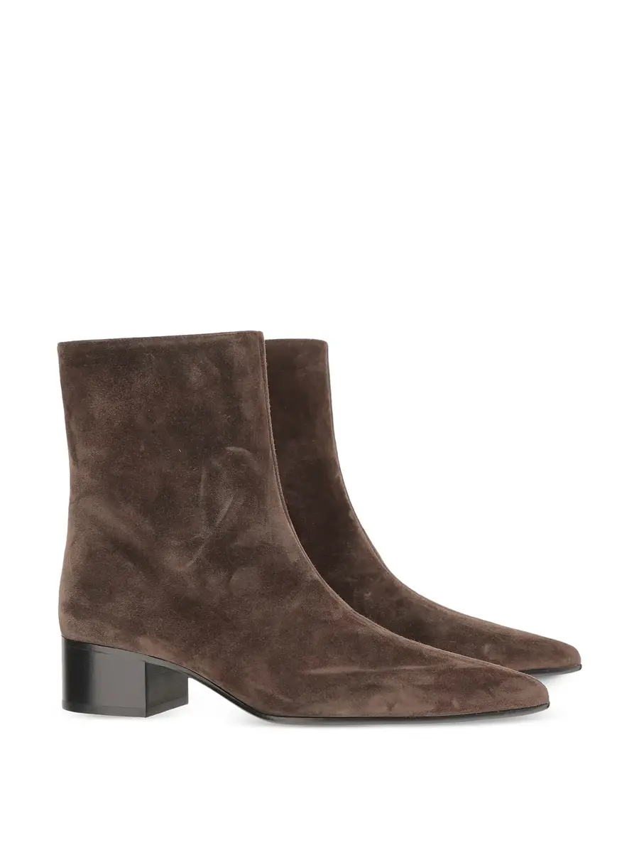 Khaite Andee Suede Ankle Boots | Thumbnail 2 Khaite Andee Suede Ankle Boots | Thumbnail 2