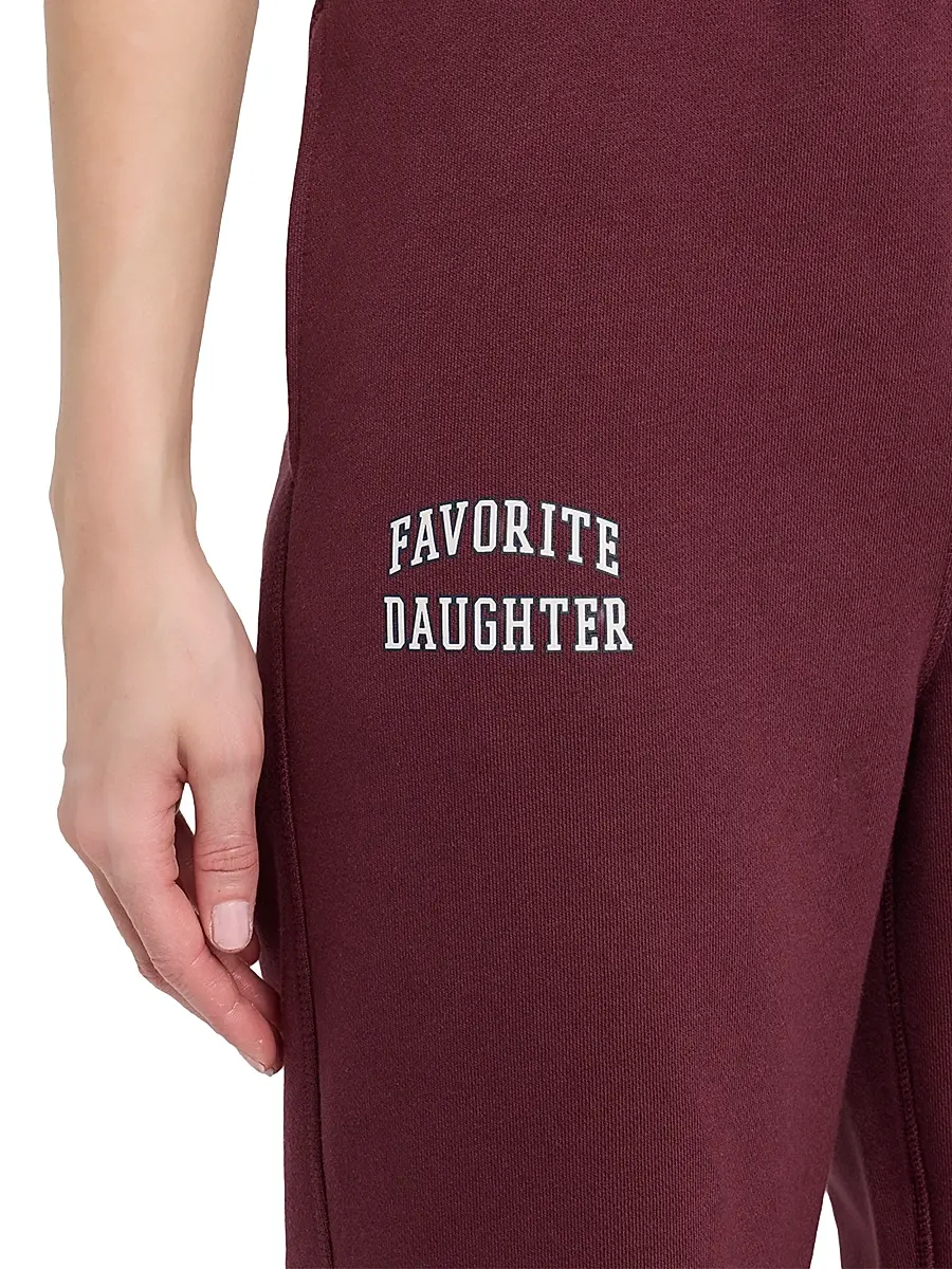 Favorite Daughter Women's The Collegiate Joggers - Coffee Gardenia | Thumbnail 11 Favorite Daughter Women's The Collegiate Joggers - Coffee Gardenia | Thumbnail 11