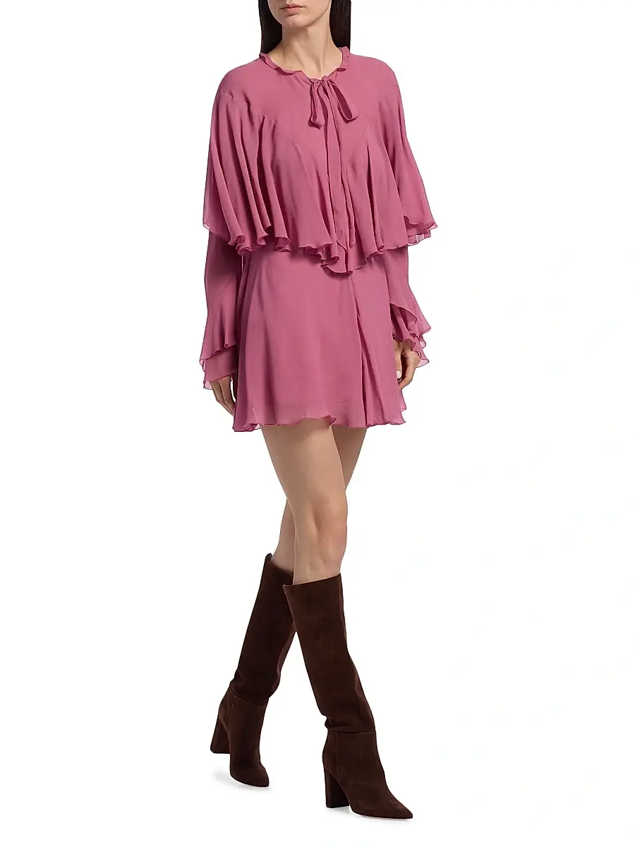 LoveShackFancy Women's Liraine Ruffled Tiered Minidress | Thumbnail 2 LoveShackFancy Women's Liraine Ruffled Tiered Minidress | Thumbnail 2
