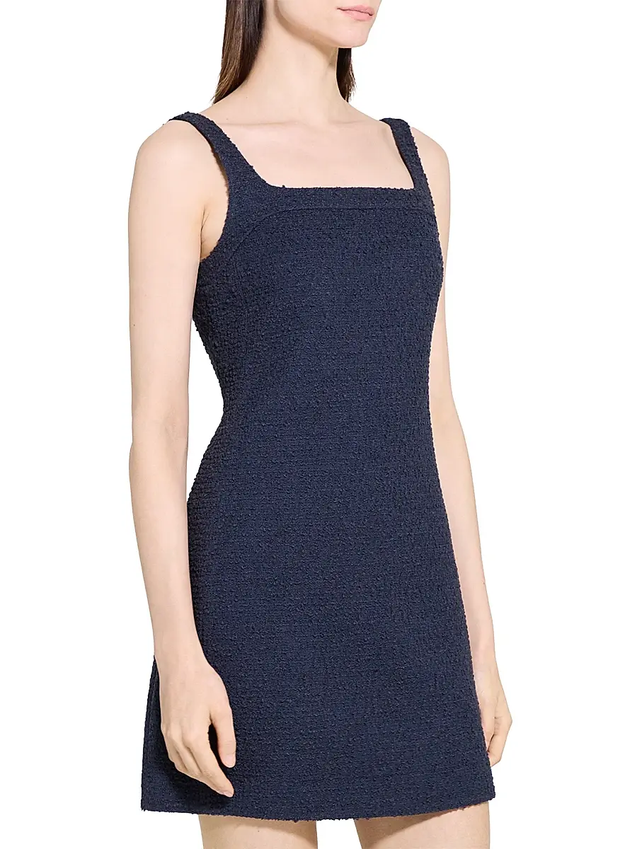 Theory Women's Cotton-Blend Sleeveless Fit & Flare Minidress | Thumbnail 3 Theory Women's Cotton-Blend Sleeveless Fit & Flare Minidress | Thumbnail 3