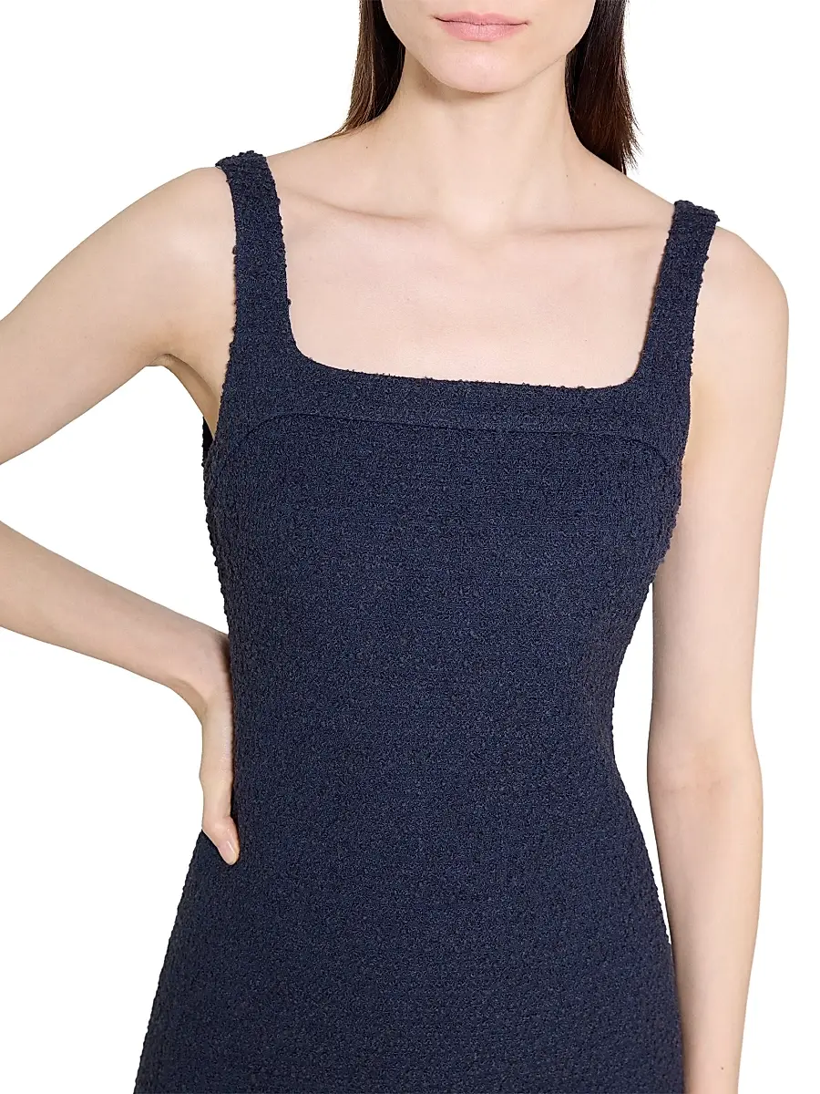 Theory Women's Cotton-Blend Sleeveless Fit & Flare Minidress | Thumbnail 5 Theory Women's Cotton-Blend Sleeveless Fit & Flare Minidress | Thumbnail 5