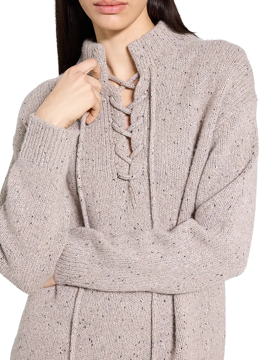 Theory Women's Oversized Drawstring Wool-Blend Sweater | Thumbnail 6 Theory Women's Oversized Drawstring Wool-Blend Sweater | Thumbnail 6