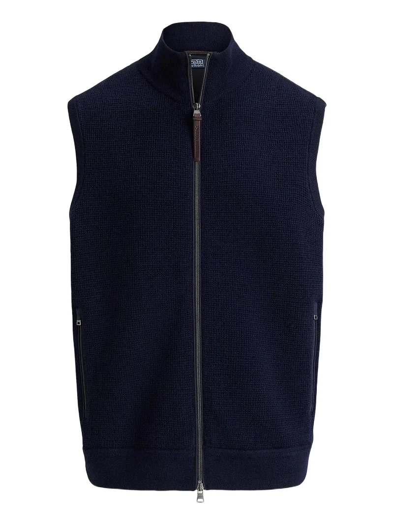 Polo Ralph Lauren Men's Hybrid Waffle-Knit Wool Sweater Vest