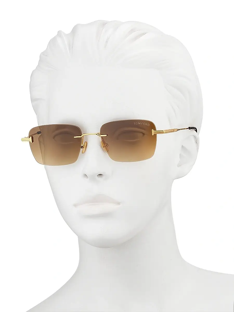 Tom Ford Women's Jake-02 54MM Rectangular Sunglasses | Thumbnail 4 Tom Ford Women's Jake-02 54MM Rectangular Sunglasses | Thumbnail 4
