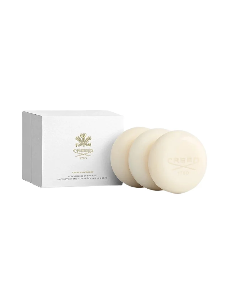 CREED Men's Fresh & Woody 3-Piece Perfumed Body Soap Set