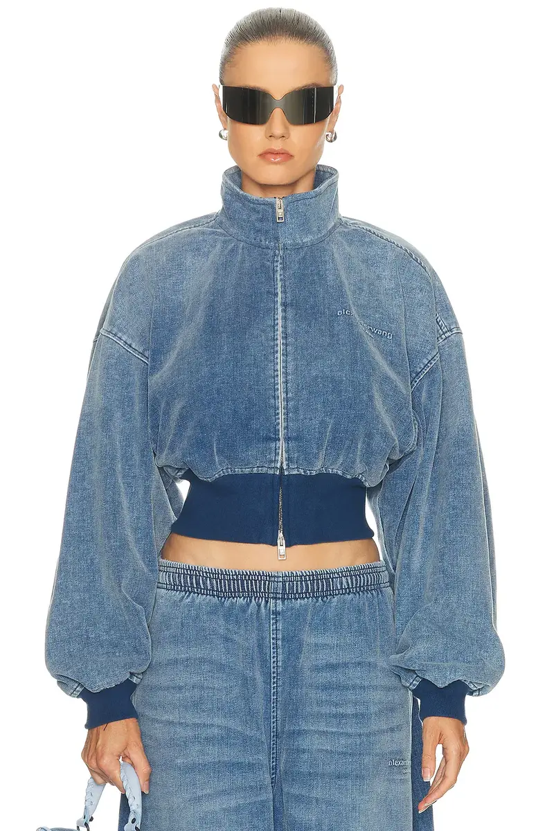Alexander Wang Funnel Neck Jacket | Image 1 Alexander Wang Funnel Neck Jacket | Image 1