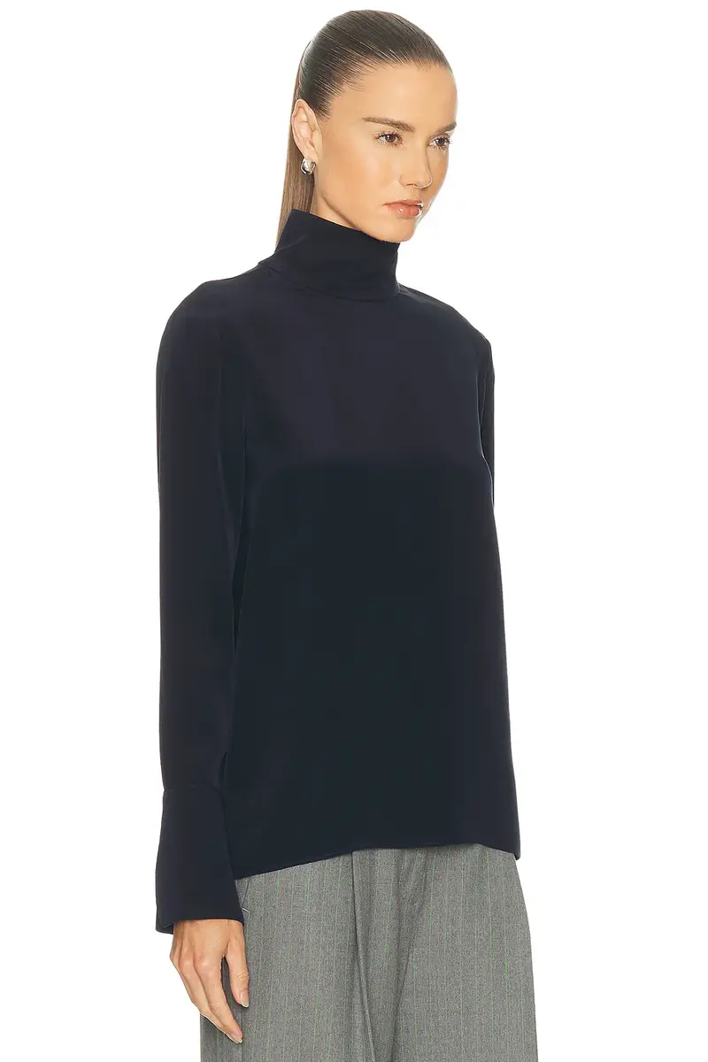 RENGGLI Silk Turtleneck Top | Thumbnail 2