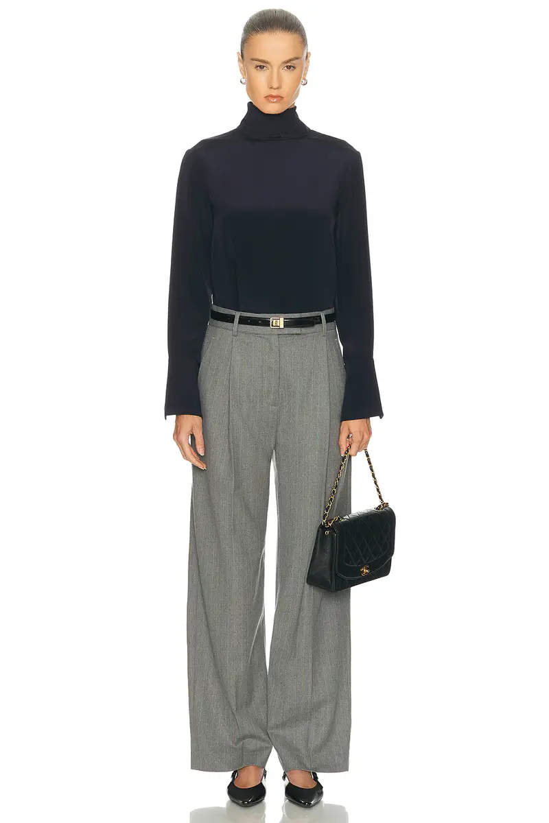 RENGGLI Silk Turtleneck Top | Thumbnail 4