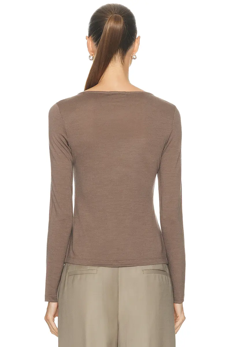 RENGGLI Long Sleeve Boatneck Tee | Thumbnail 3