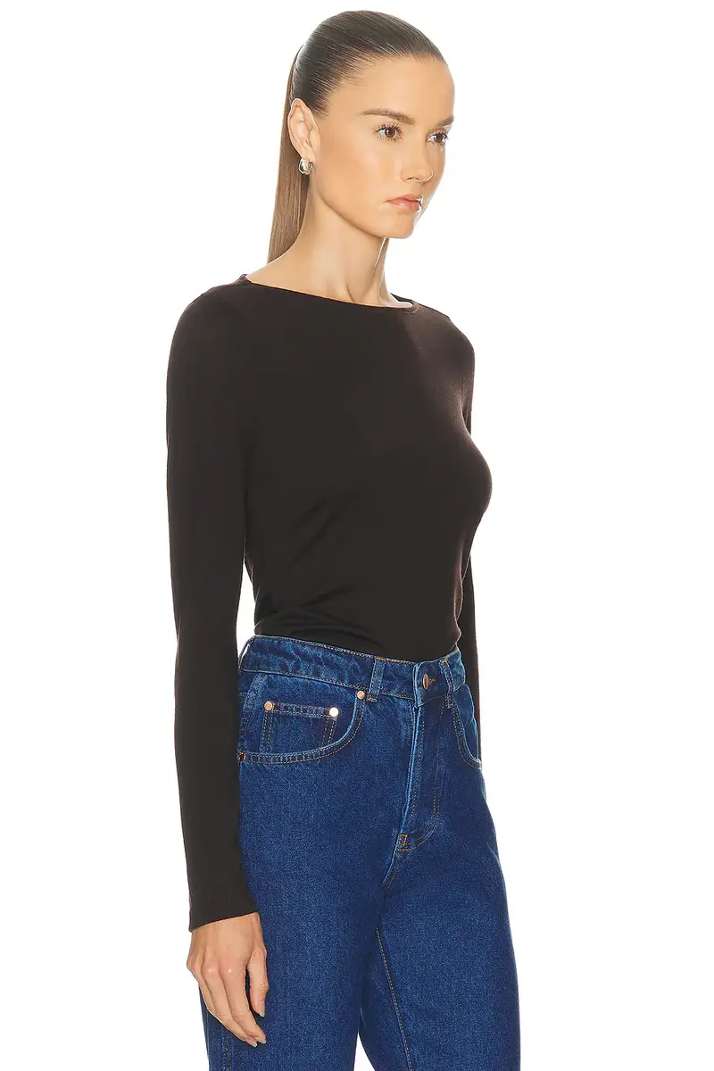 RENGGLI Long Sleeve Boatneck Tee | Thumbnail 2