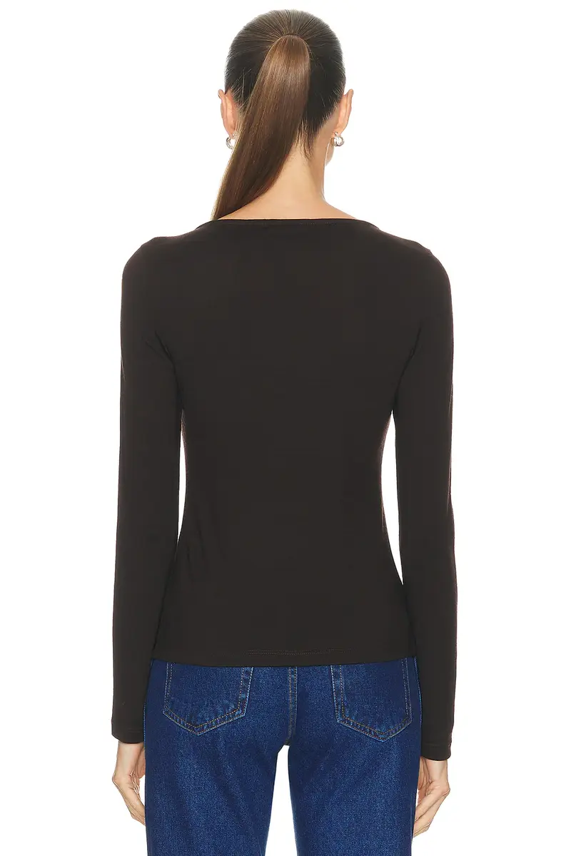 RENGGLI Long Sleeve Boatneck Tee | Thumbnail 3
