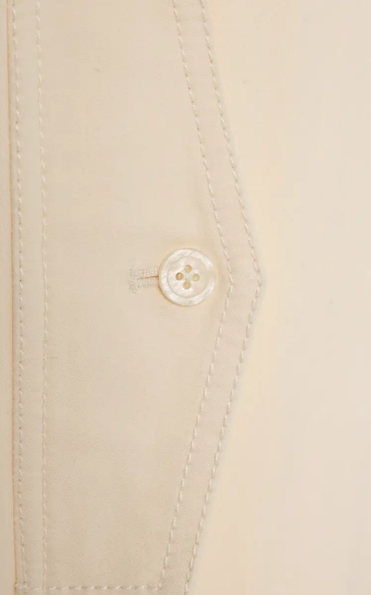 Christopher John Rogers Cotton Cargo Pants - Off-White | Thumbnail 4