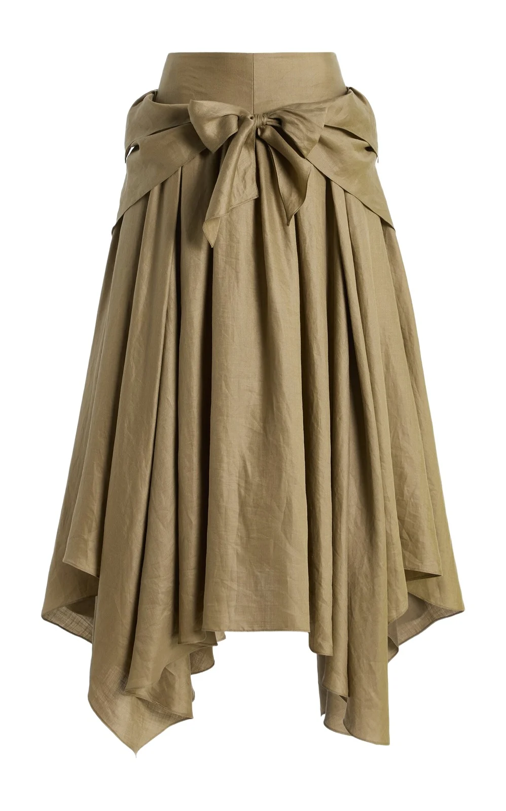 Handkerchief-Hem Maxi Skirt
