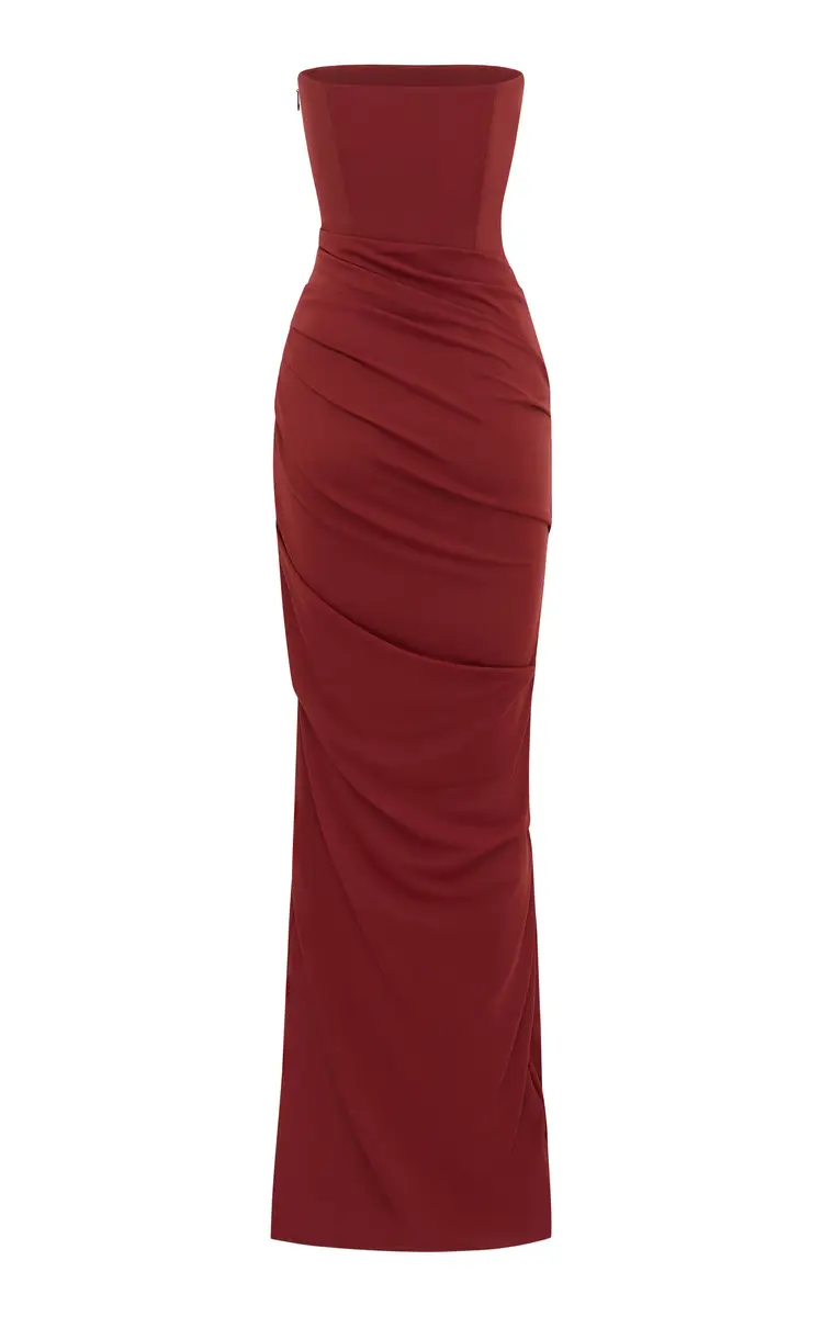 Alex Perry Strapless Stretch-Mesh Maxi Dress | Thumbnail 5 Alex Perry Strapless Stretch-Mesh Maxi Dress | Thumbnail 5