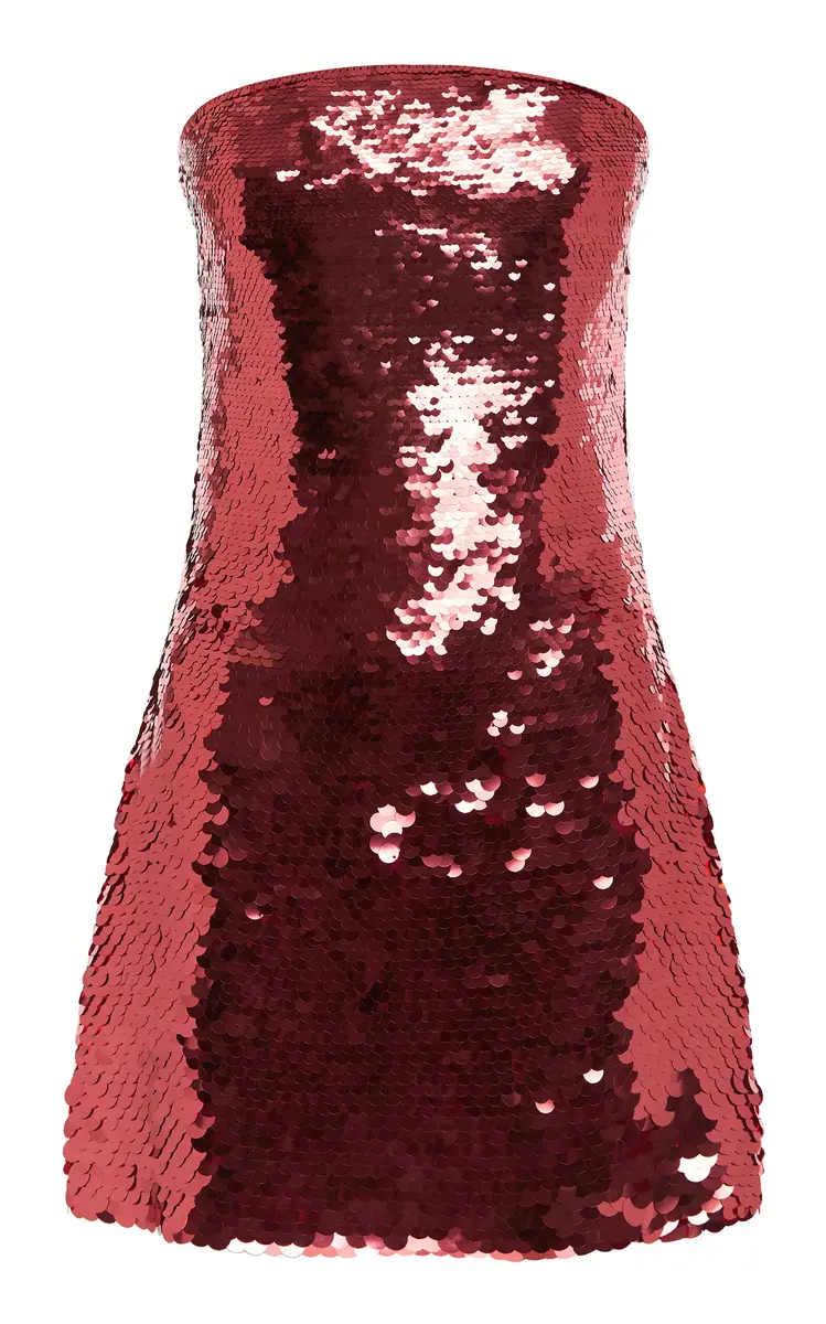 Alex Perry Strapless Sequined Mini Dress | Thumbnail 8