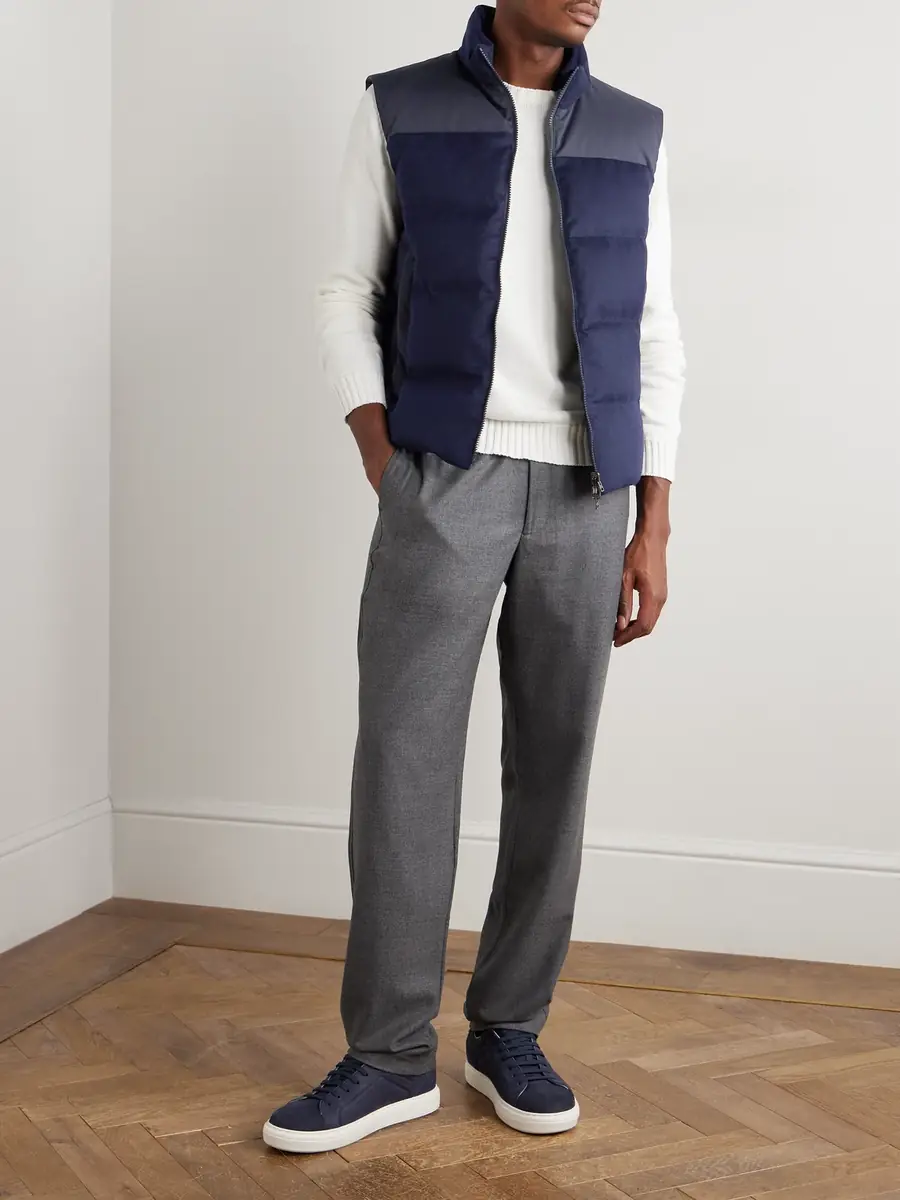 Sease Reversible Quilted Shell and Brushed Cashmere Down Gilet - Men | Thumbnail 2 Sease Reversible Quilted Shell and Brushed Cashmere Down Gilet - Men | Thumbnail 2