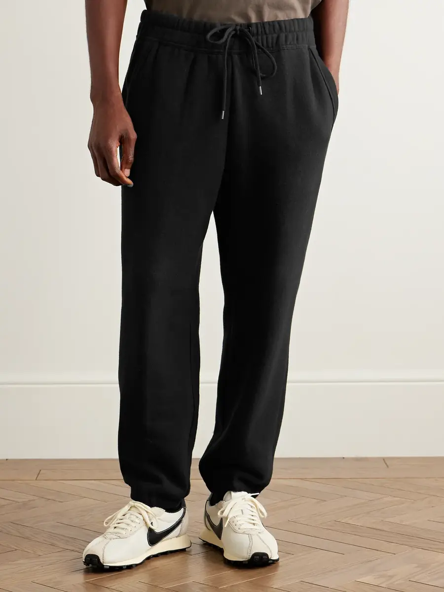 James Perse Cozy Tapered Cotton-Blend Jersey Sweatpants - Men | Thumbnail 3 James Perse Cozy Tapered Cotton-Blend Jersey Sweatpants - Men | Thumbnail 3