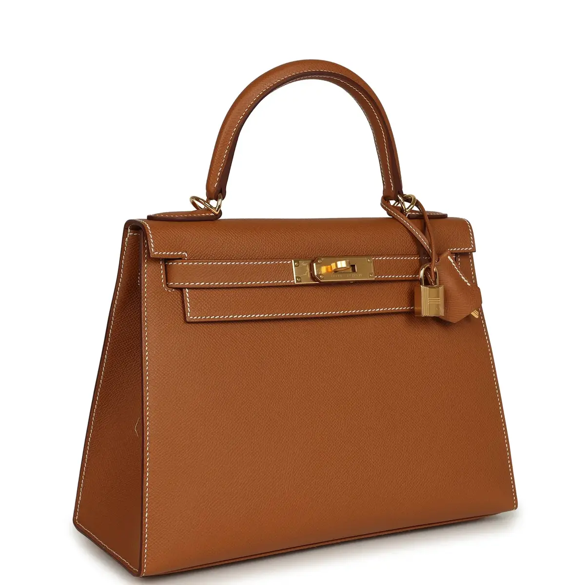 HERMÈS Hermes Kelly Sellier 28 Gold Epsom Gold Hardware | Thumbnail 2