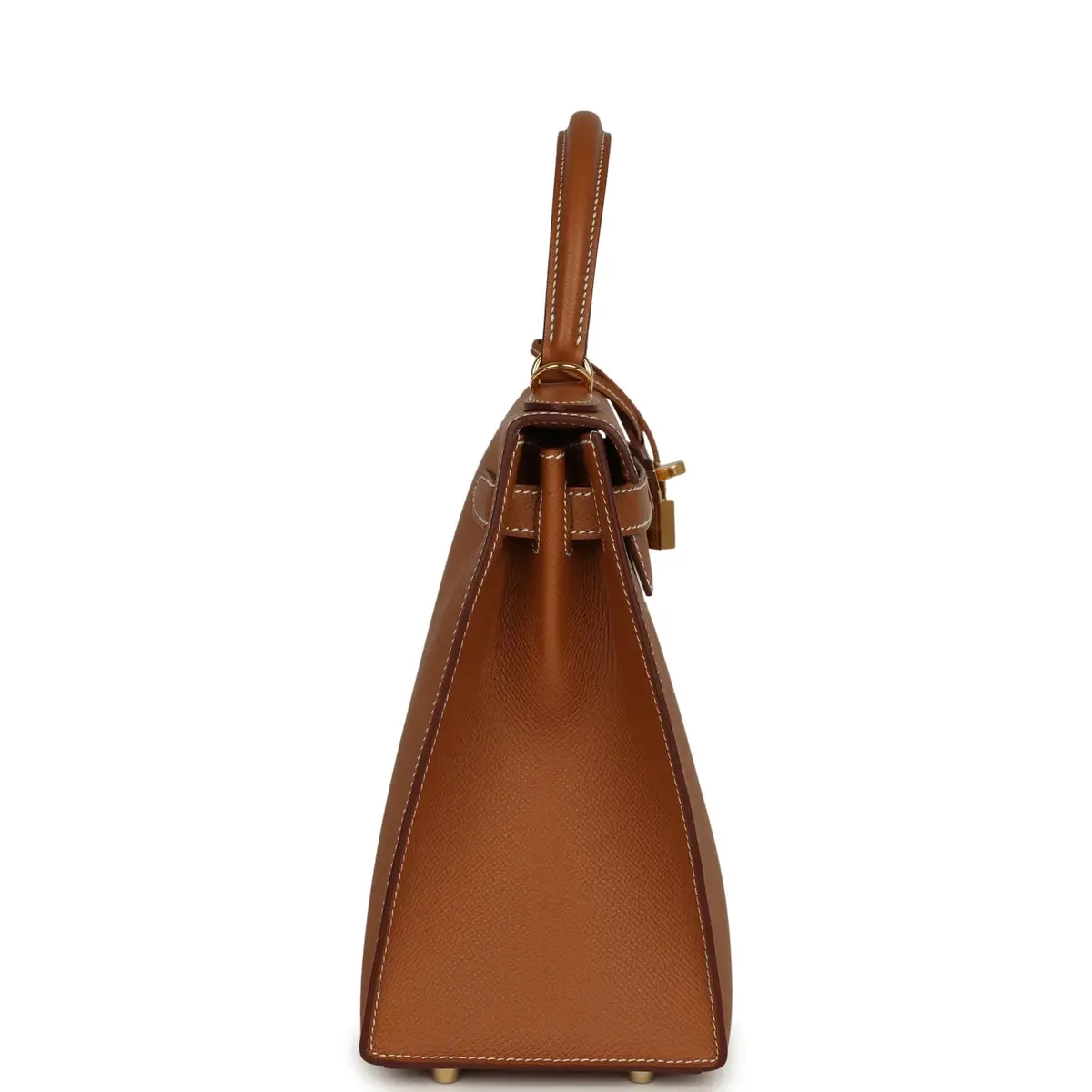 HERMÈS Hermes Kelly Sellier 28 Gold Epsom Gold Hardware | Thumbnail 4