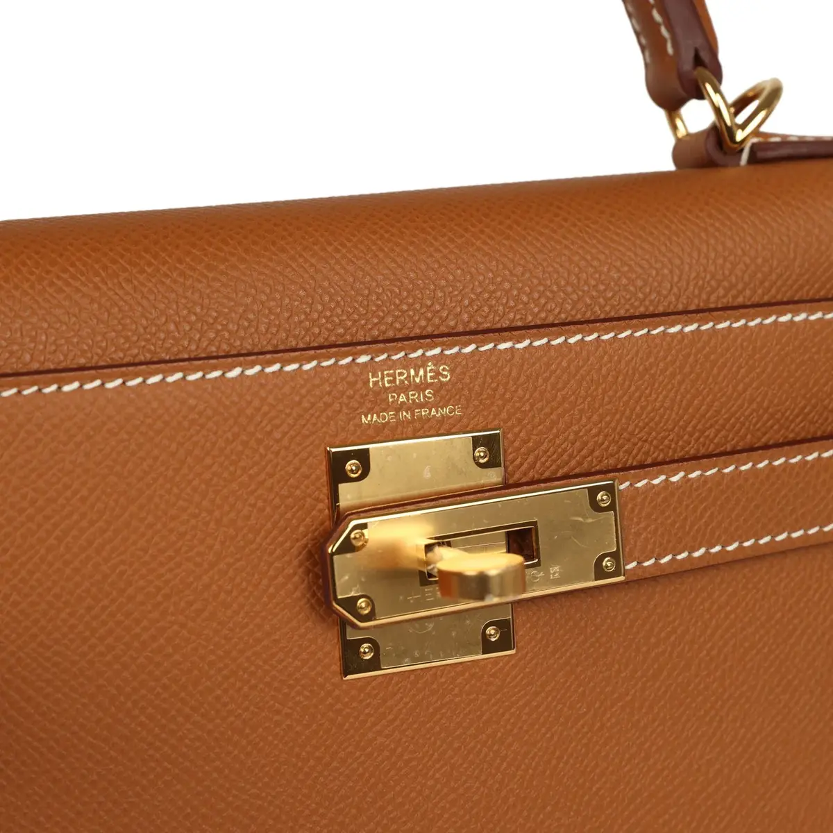 HERMÈS Hermes Kelly Sellier 28 Gold Epsom Gold Hardware | Thumbnail 7