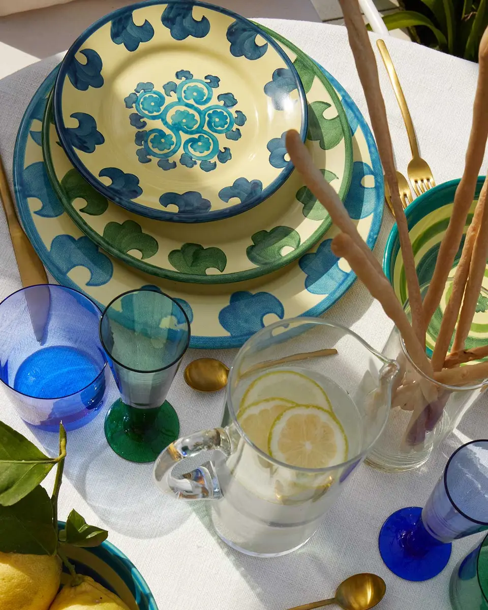 Emporio Sirenuse Flower Dessert Plate | Thumbnail 2 Emporio Sirenuse Flower Dessert Plate | Thumbnail 2